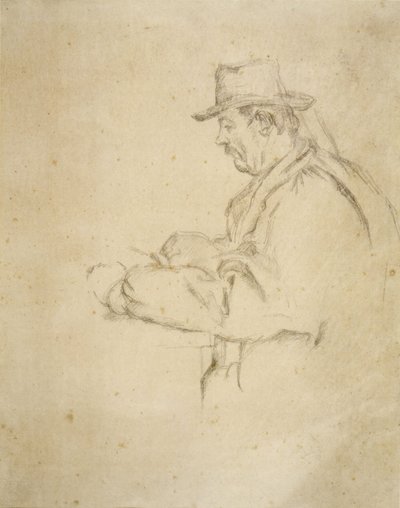 Profil eines Mannes von Paul Cézanne